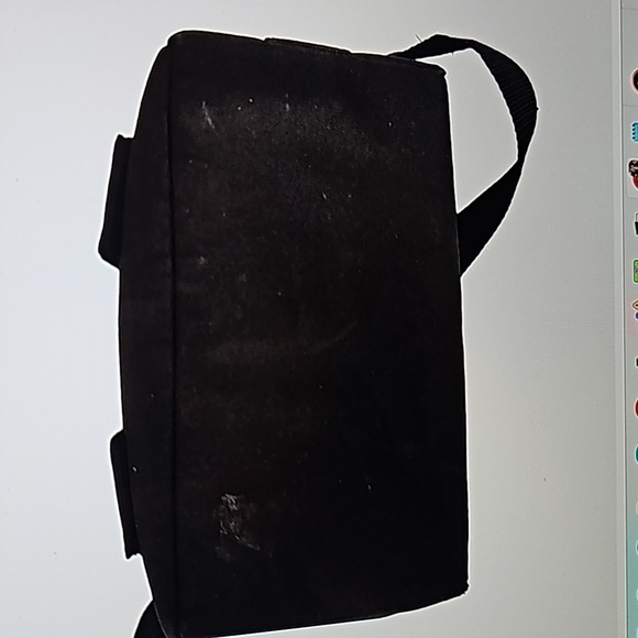 Vintage Optex Camera Bag, Adjustable Shoulder Strap, Black & Gray - Picture 7 of 10